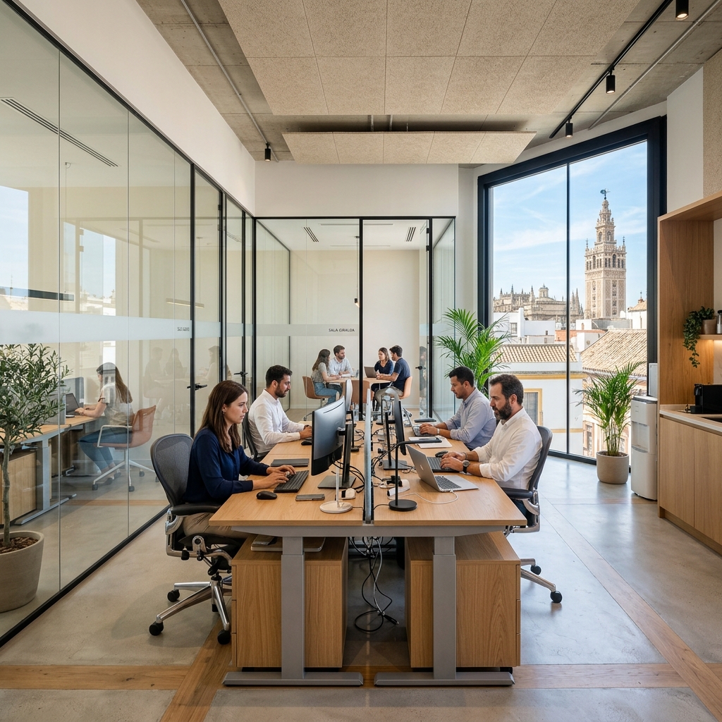 Reforma de oficina y espacios de trabajo en Sevilla